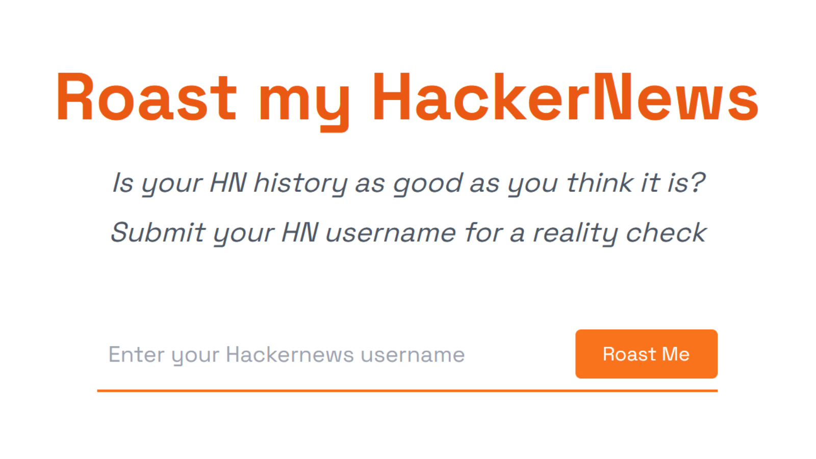 Roast My HackerNews